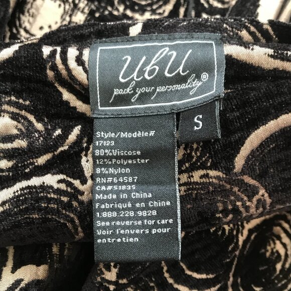 UbU Reversible Textured Swirl Travel Jacket Double Sided Tan Brown Black - Picture 6 of 13